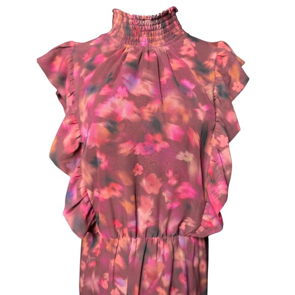 NEW Steve Madden Womens Floral Maxi Dress Ruffle Sleeveless Boho Chic Romantic - Picture 5 of 12